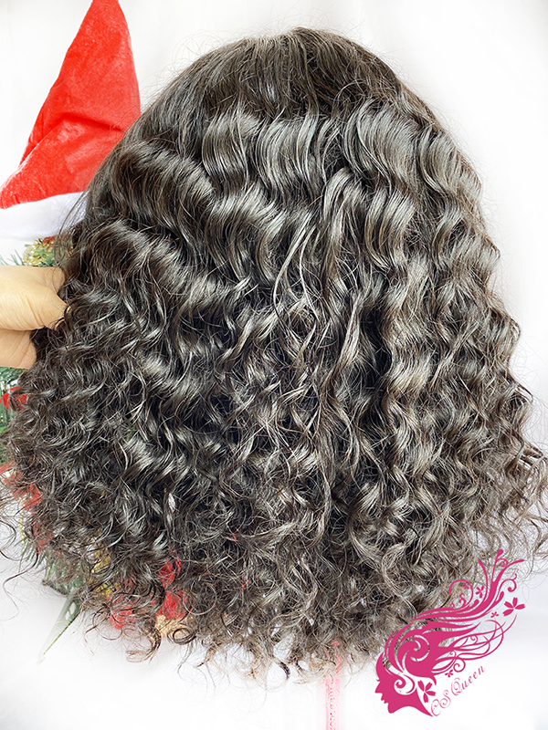 Csqueen 9A Paradise wave BOB Wig 4*4 Transparent Lace Closure BOB Wig 100% human hair 150%density real hair - Click Image to Close